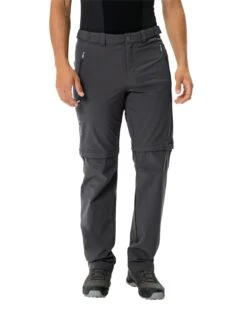 VAUDE Men's Farley Stretch T-Zip Pants III - Zipp-Off Hose -Ice Break Men 42641 010 d