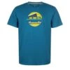 ELKLINE Stimmt Alles Men - Print T-Shirt -Ice Break Men Elkline Stimmt Alles T Shirt Men Blue Coral