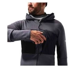 BERGHAUS MTN Guide Hoody Men – Fleecejacke -Ice Break Men GUIDE20MW20HOODY20 greypinstripejetblack4 A001231CU3 W8