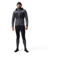 BERGHAUS MTN Guide Hoody Men – Fleecejacke -Ice Break Men GUIDE20MW20HOODY20 greypinstripejetblack4 A001231CU3 X1