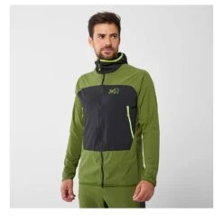 MILLET Fusion XCS Hoodie Men - Softshelljacke -Ice Break Men Millet Fusion XCS Hoodie M Fern Noir1