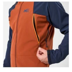 MILLET K Absolute Shield Jacket Men - Softshelljacke -Ice Break Men Millet K Absolute Shield JKT M Rust Saphir5