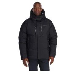 RAB - Batura Jacket – Dauenjacke -Ice Break Men RAB Batura Jacket Black QDB 43 BLK DETAIL4