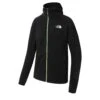 THE NORTH FACE Mens Circadian Full-Zip Hoodie - Fleecejacke -Ice Break Men The20North20Face20NF0A556S20M20CIRCADIAN20FULL ZIP20HOODIE20 20EU20TNF20Black Acid20Yellow20Front