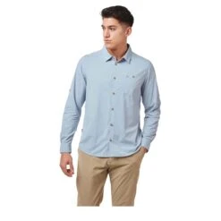 CRAGHOPPERS NosiLife Nuoro LS Shirt Men - Reisehemd -Ice Break Men craghoppers nuoro longsleeve shirt langarmhemd fogleblue