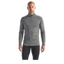 ICEBREAKER 200 Oasis LS Half Zip Men - Zip Pullover -Ice Break Men icebreaker m 200 oasis ls half zip gritstone hthr 013 2101 2