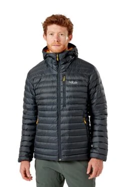 RAB Microlight Alpine Jacket Men - Daunenjacke -Ice Break Men microlight alpine jacket beluga qdb 12 be on model