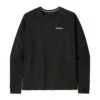 PATAGONIA L/S P-6 Logo Responsibili-Tee Men - Longsleeve -Ice Break Men patagonia ms l s p 6 logo responsibili tee 38518 blk black 2301 1