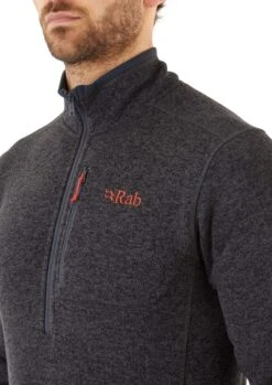RAB Quest Pull-On Men - Fleecepullover 14 RAB Quest Pull-On Men - Fleecepullover -Ice Break Men quest pullon anthracite qff 23 ant 07 on model