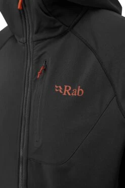 RAB Superflux Hoodie Men - Fleecejacke -Ice Break Men superflux hoody black qfe 89 bl detail1